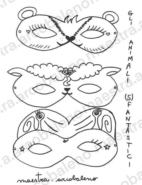 maschere di carnevale (gli animali sfantastici)