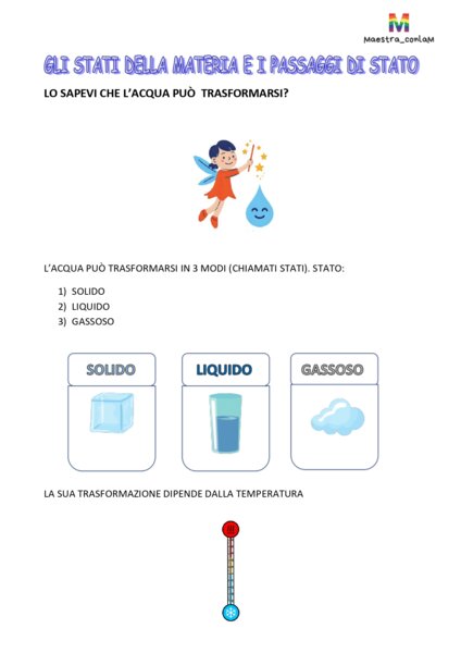 GLI STATI DELLA MATERIA
