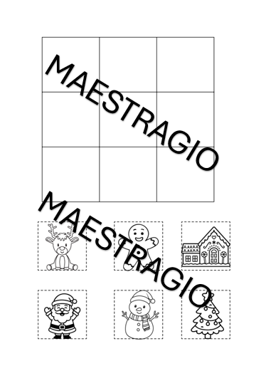 Reticolo concetti topologici a tema natalizio