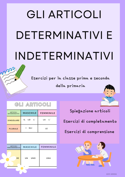 Articoli determinativi e indeterminativi
