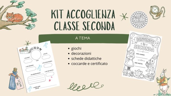 Kit di Accoglienza a tema Benvenuti in Classe Seconda