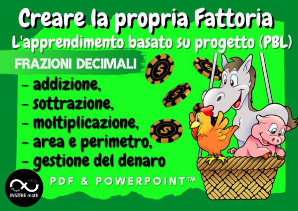 Progetto matematico - frazioni decimali: crea la tua fattoria - Apprendimento basato sui progetti