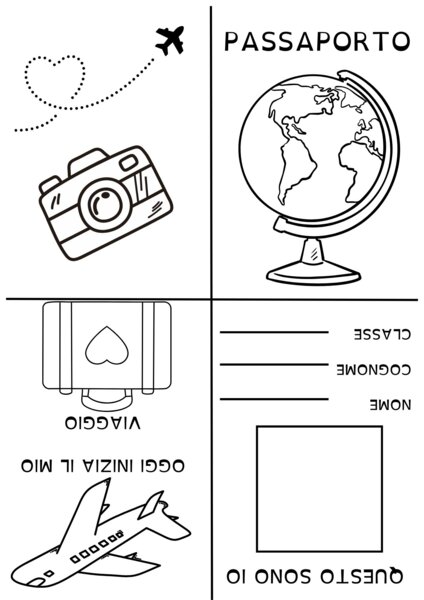 PASSAPORTO DA COLORARE