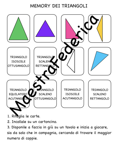 MEMORY DEI TRIANGOLI