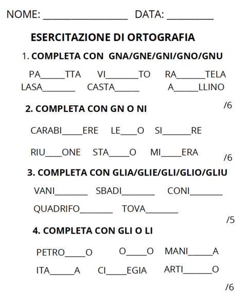 VERIFICA ORTOGRAFIA