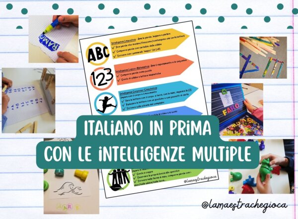 ITALIANO in PRIMA con le INTELLIGENZE MULTIPLE