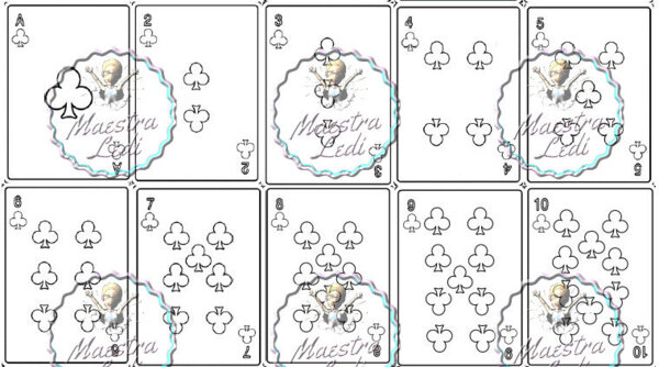 Carte da gioco (da zero a dieci)