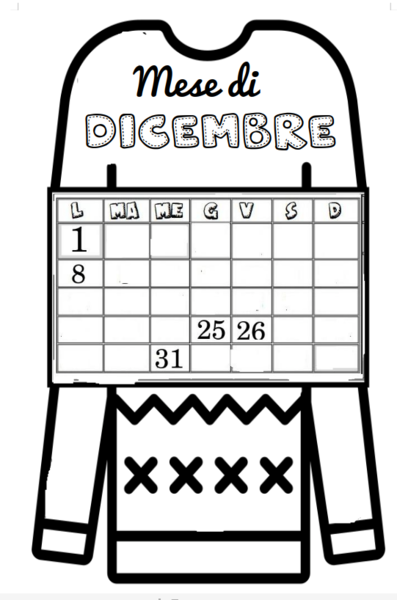 Dicembre calendario interattivo