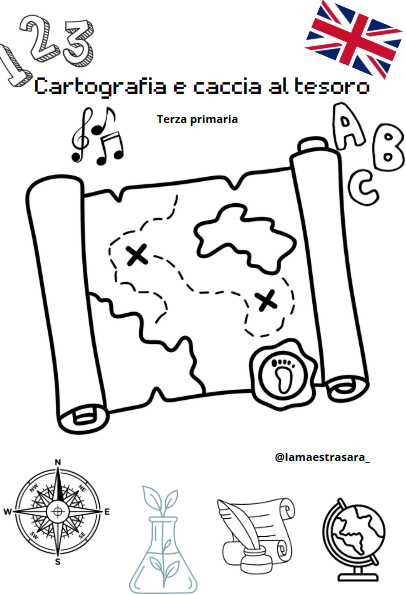 Cartografia-riduzioneinscala-Caccia al tesoro. Attività di FINE ANNO