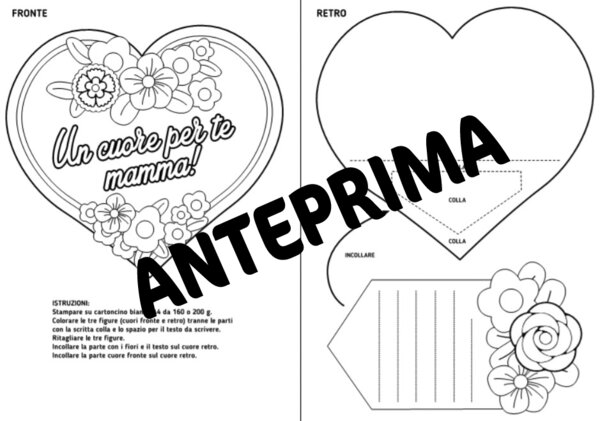 LAVORETTO CUORE A SORPRESA FESTA DELLA MAMMA - SCUOLA PRIMARIA
