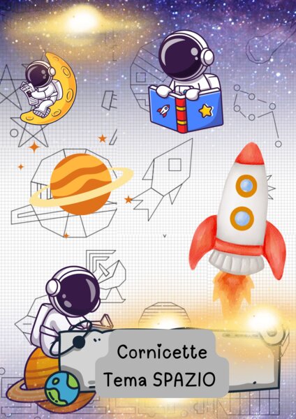 ✨🚀 Cornicette a tema spazio 🌌🪐MAESTRA PIERA