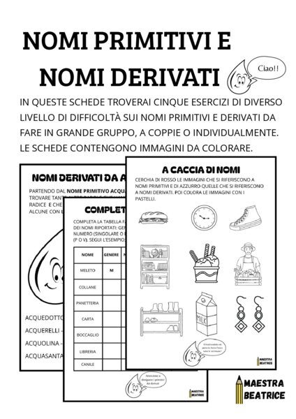 NOMI PRIMITIVI E NOMI DERIVATI