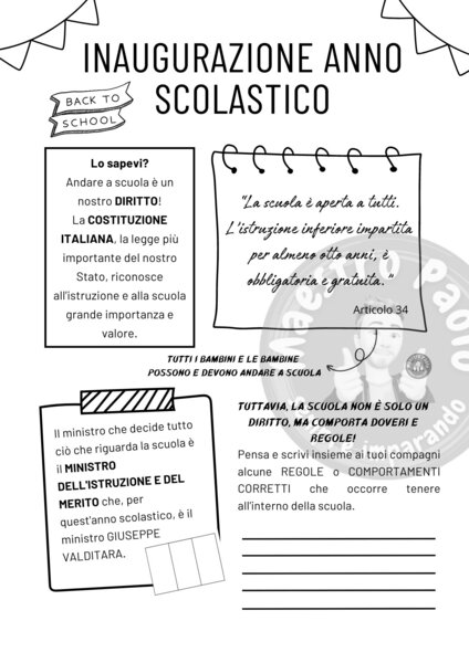 Inaugurazione anno scolastico