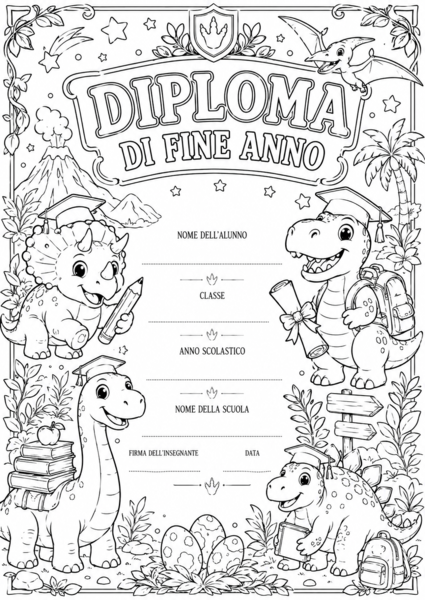 Diploma di fine anno per tutti