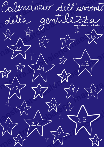Calendario dell’avvento della gentilezza