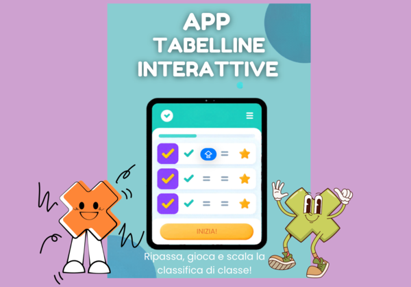 App apprendimento e ripasso tabelline