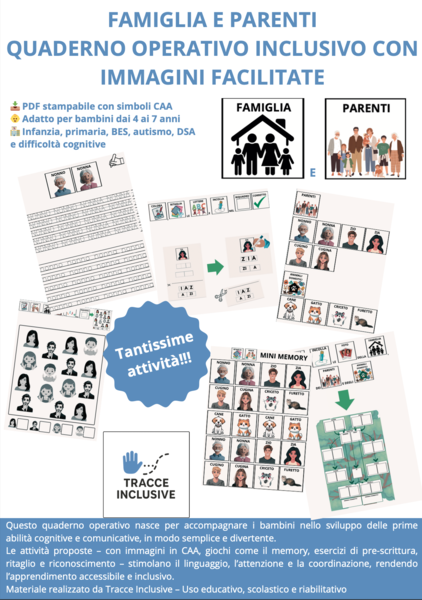 Quaderno Operativo Inclusivo: Famiglia e Parenti