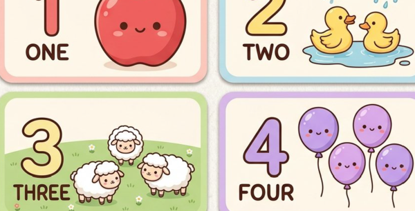 FLASHCARDS NUMBERS TILL 20-SCHOOL OBJECTS-WILD ANIMALS