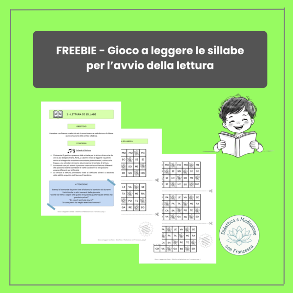 GRATIS: Gioco a leggere le sillabe - Anteprima "Missione lettura" ispirata al Metodo Feuerstein