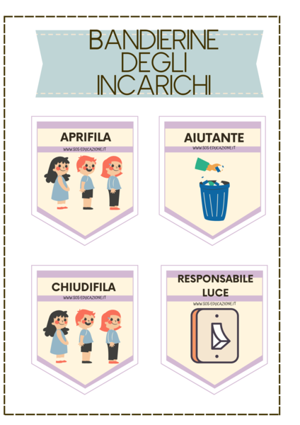 BANDIERINE DEGLI INCARICHI
