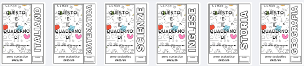 COPERTINE QUADERNI