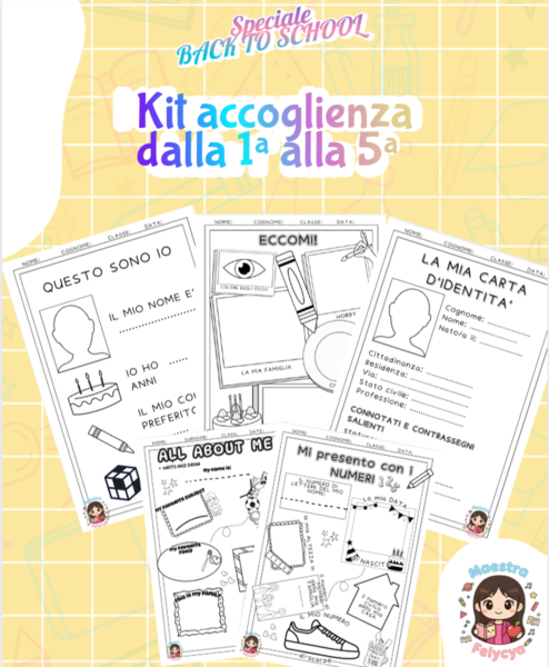 KIT ''Mi presento'' dalla 1ª alla 5ª