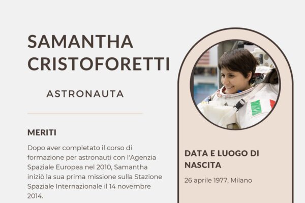 Scheda Samantha Cristoforetti