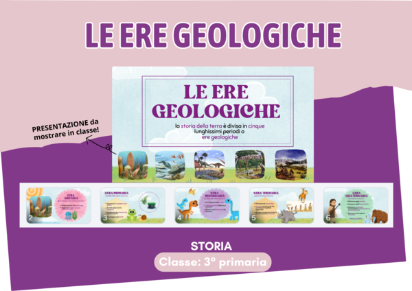 LE ERE GEOLOGICHE - Storia (3° Primaria) - Presentazione