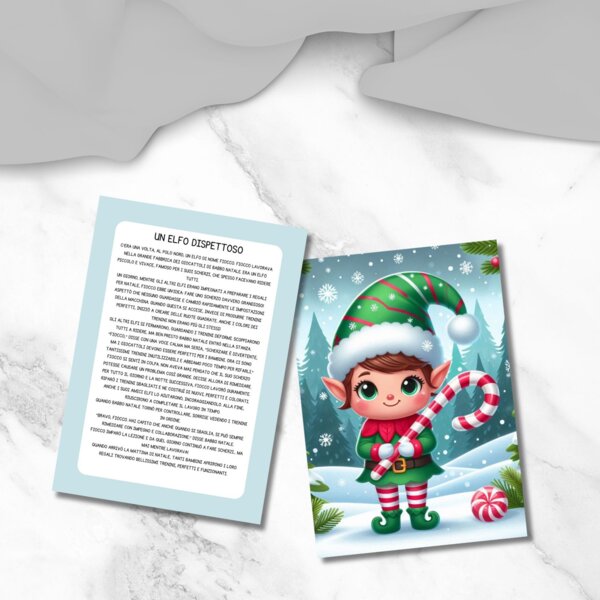 Storia di Natale in stampatello maiuscolo - "Un elfo dispettoso"