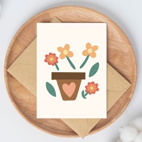 Lavoretto vaso di fiori