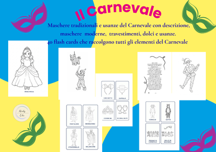 pdf Carnevale: maschere tradizionali e moderne, usanze e giochi