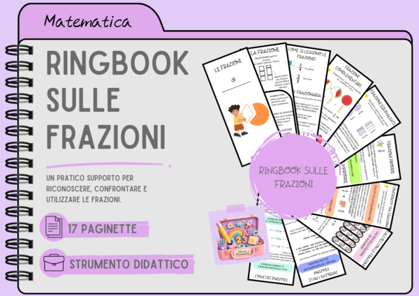 RINGBOOK/LAPBOOK SULLE FRAZIONI di Vita Da Mammestra