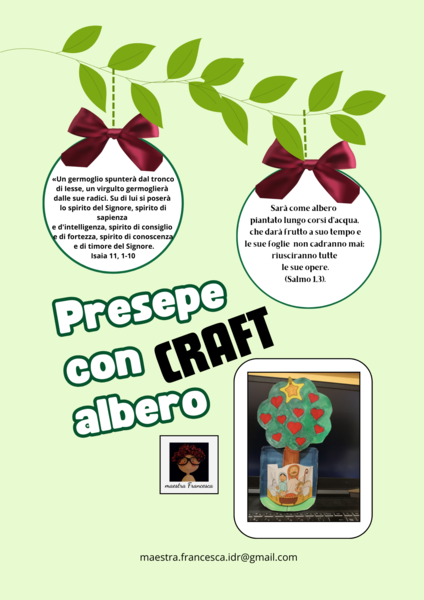 Presepe con albero CRAFT