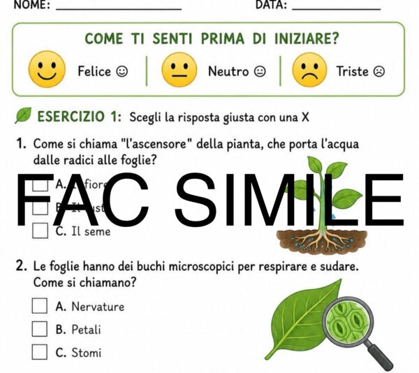 Verifica sui vegetali per DSA