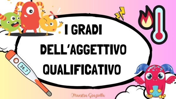 📌Attività di ripasso e quiz sugli aggettivi qualificativi e i loro gradi.