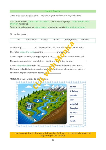 CLIL Geography Year 4: Italian WATER landscapes - CLIL Geografia classe 4^: I paesaggi italiani d' ACQUA