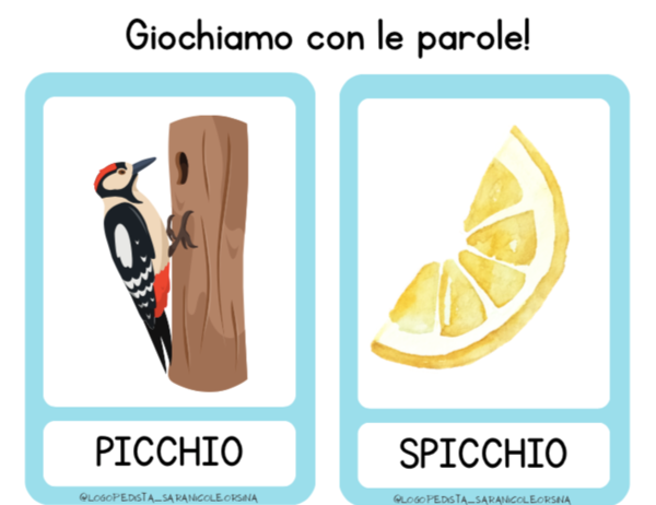 Giochiamo con le coppie minime s+cons