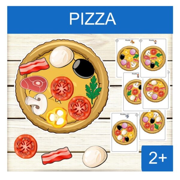 🍕Gioco Didattico “Pizza” – Attenzione, memoria e motricità fine