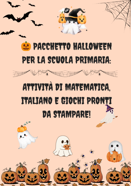🎃 Pacchetto Halloween per la scuola primaria! 👻