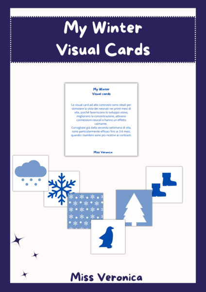 My winter visual cards