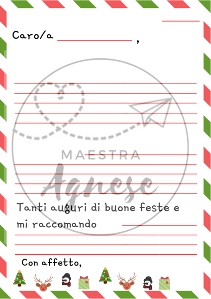 Lettera di Natale-produzione del testo guidata