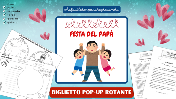 FESTA DEL PAPÀ - BIGLIETTO POP-UP ROTANTE