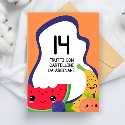 Frutta con cartellini