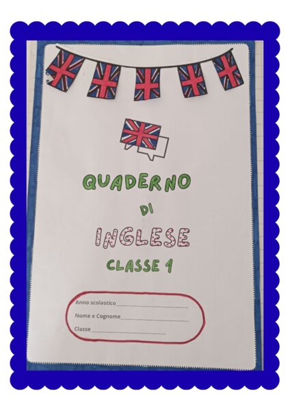Quaderno d'inglese classe 1