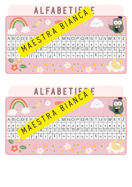 Alfabetiere 4 caratteri