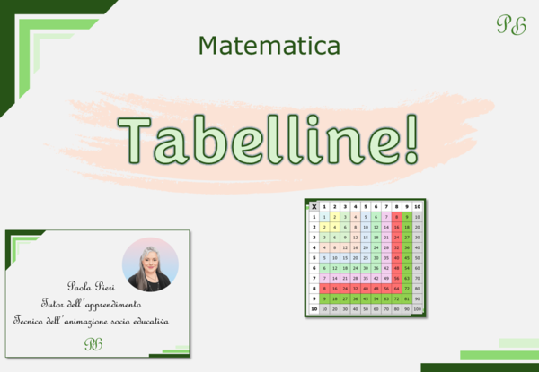 TABELLINE!