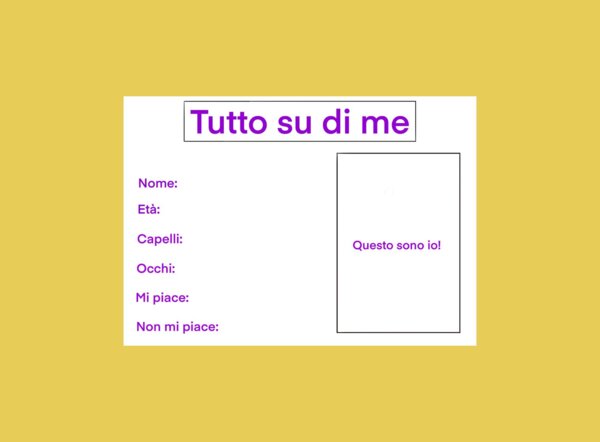 Schede Tutto su di me