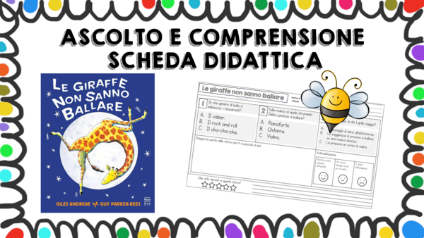 Le giraffe non sanno ballare - - scheda didattica comprensione