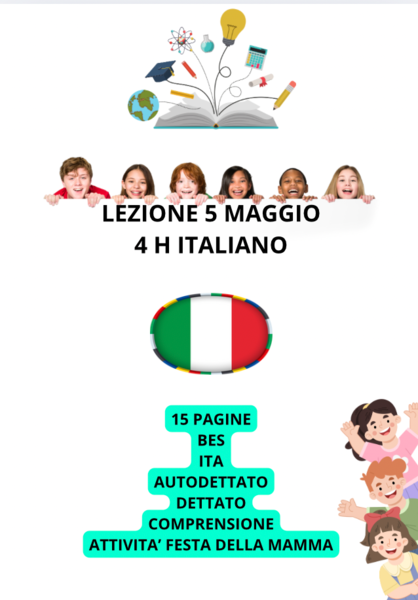 LEZIONE DEL 5 MAGGIO CON BIMBI BES CLASSE 1 ELEMENTARE