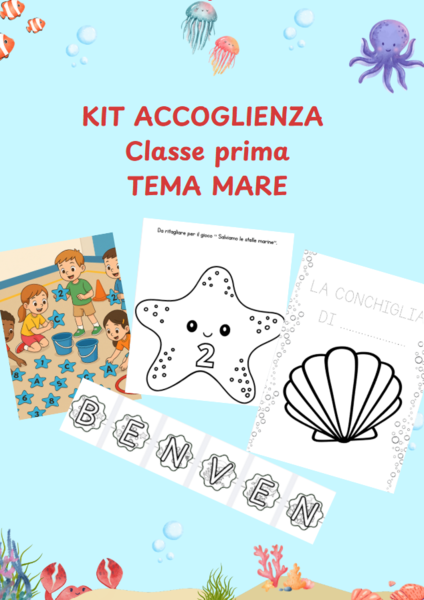 KIT accoglienza - CLASSE PRIMA - tema marino